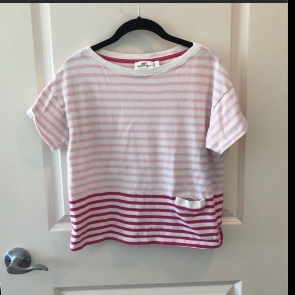 Vineyard Vines Mixed Stripe Pocket Tee